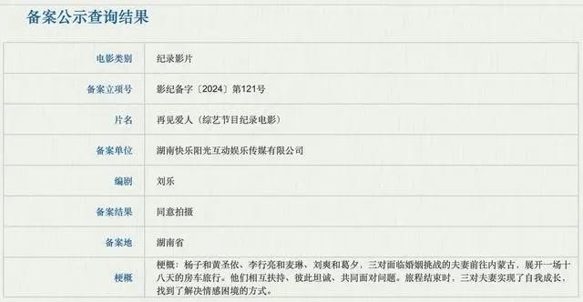 《再見愛人》要拍成紀(jì)錄電影觀眾為什么不買賬？